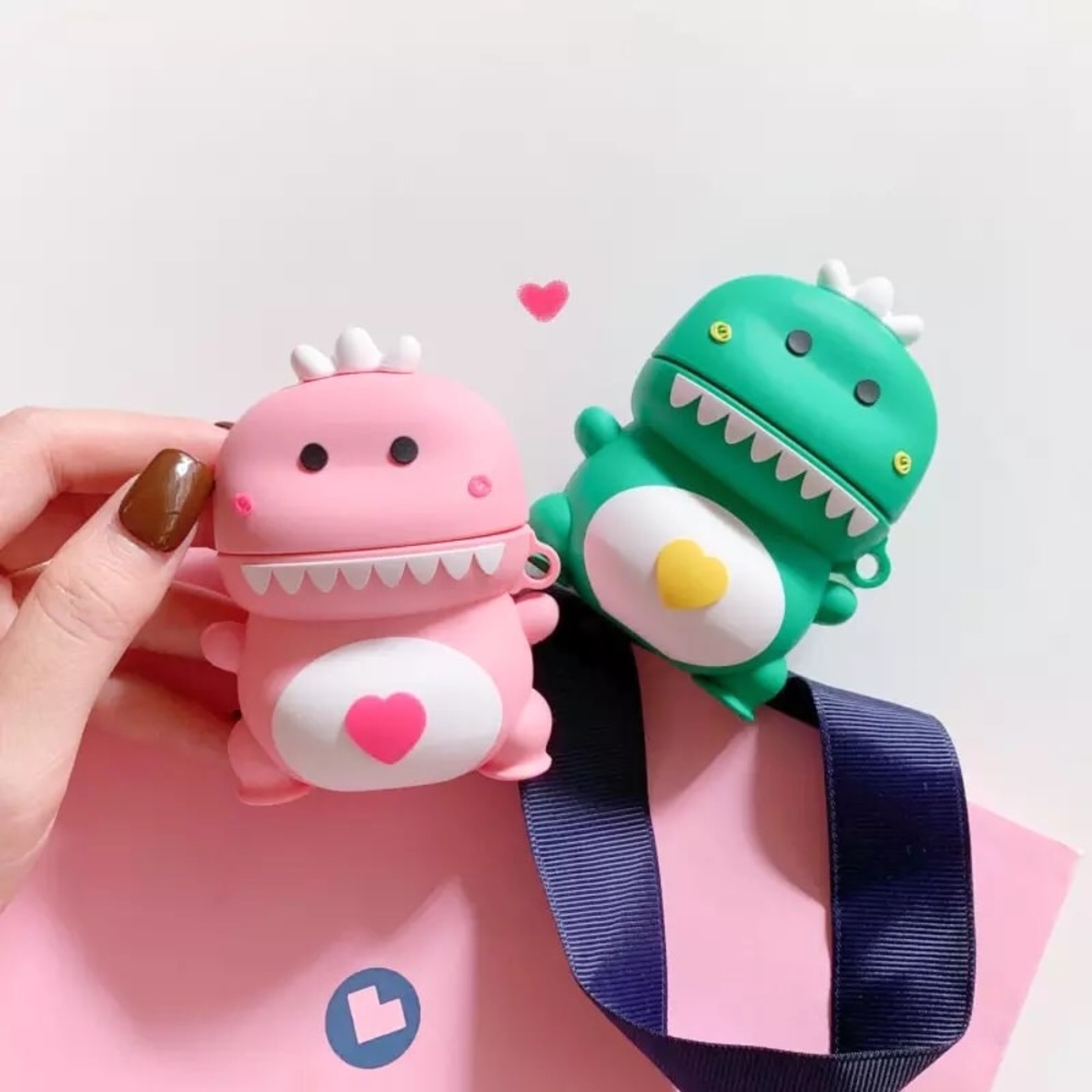3D Dinosaur Silicon Case For Apple Airpods 1/2